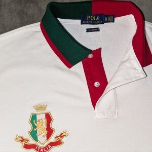 Ralph Lauren Polo with Red and Green Collar